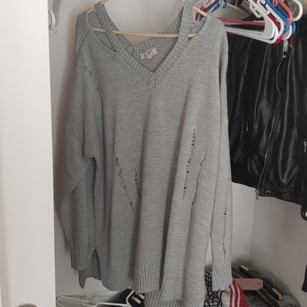 Cute, ripped stylish sweater